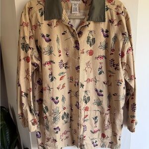 Floral Patterned Button-Up Shirt